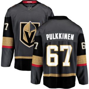 Kinder Vegas Golden Knights Eishockey Trikot Teemu Pulkkinen #67 Breakaway Schwarz Fanatics Branded Heim